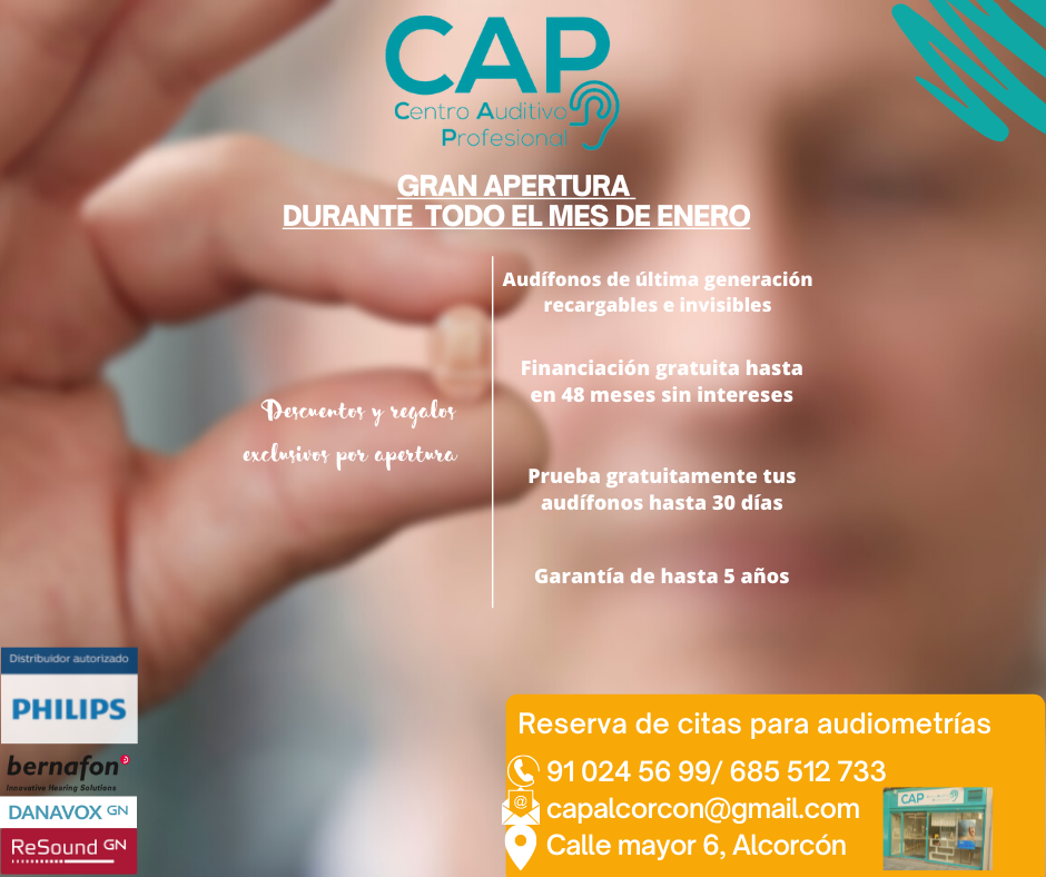 Interior de Centro Auditivo Profesional CAP