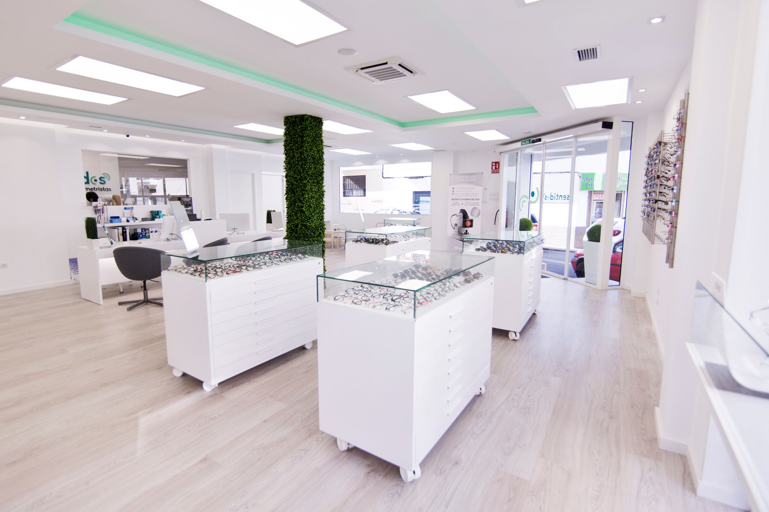 Interior de Sentidos Opticos y Audiometristas