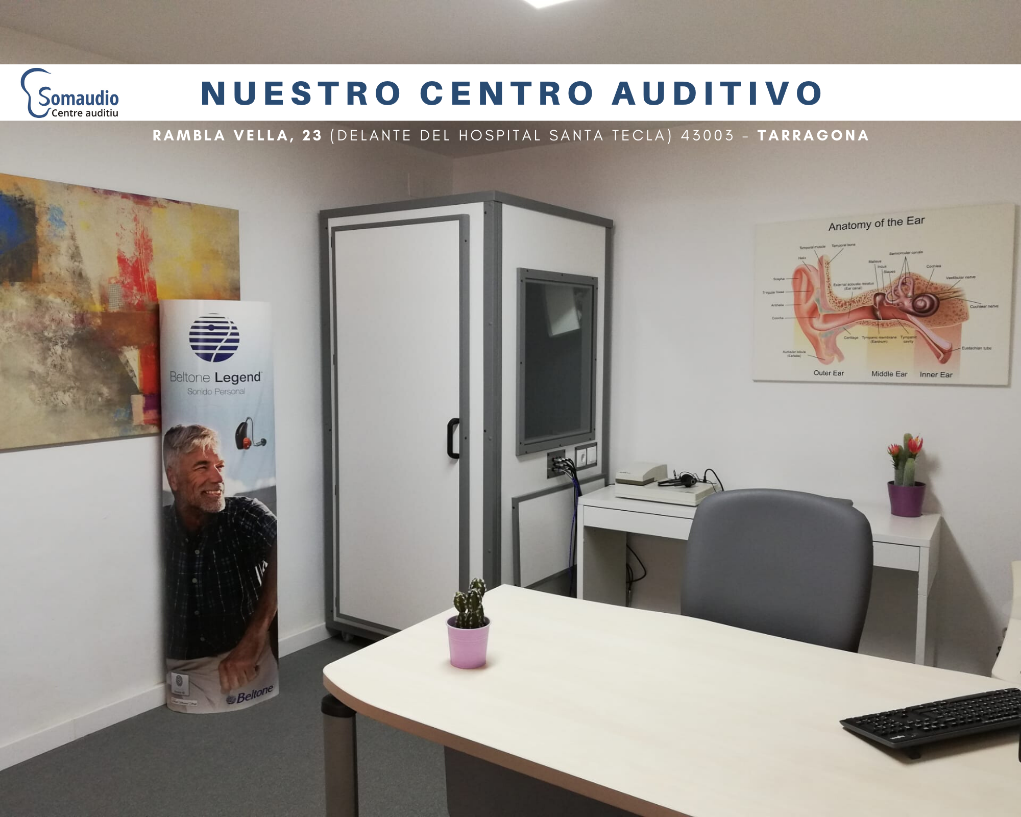Interior de Somaudio Centro Auditivo en Tarragona