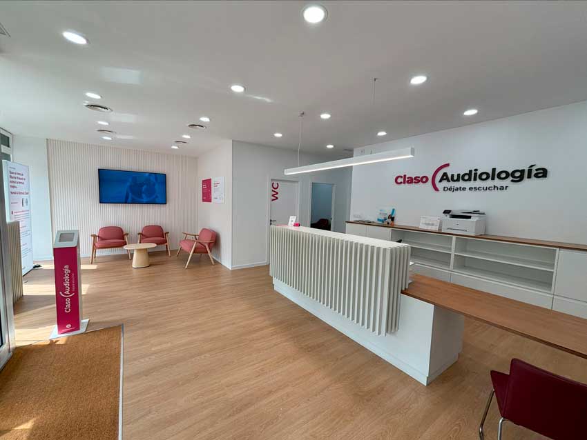 Interior de Claso Audiología Les Corts